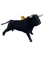Vintage Belmonte Espana Spain Black Bull Figure