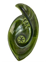 Lane and Co Pottery Green Leaf Ashtray