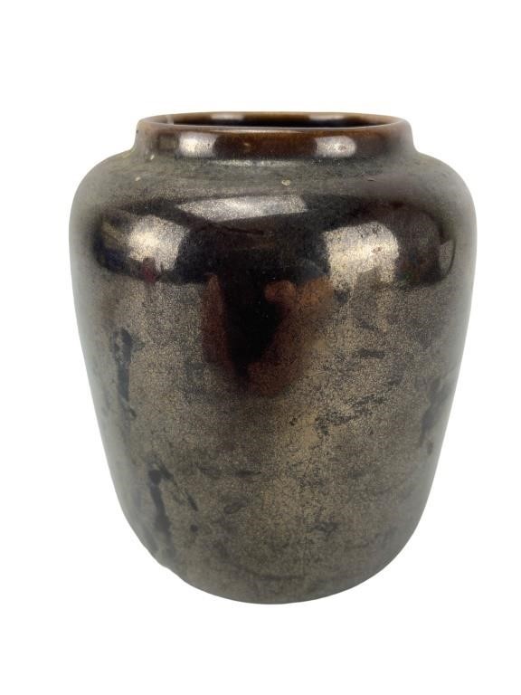 rustic Ceramic Brown Glazed Vase