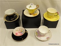 5 China Cups & Saucers