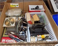 OFFICE SUPPLIES, ALARM CLOCK,  STAPLES, CLIPS,