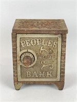 Vintage Cast Iron  People's Home Bank
