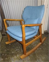 A Vintage Scandinavian Style Rocking Chair