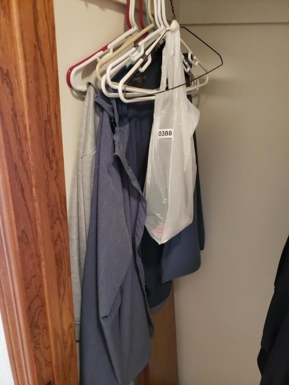 Lot of Clothes Hangers, Jackets, Clothes