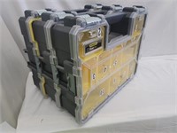 3 Stanley Fat Max Stacking Snap Organizers
