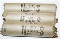 Approx. $6.30 Face 1940 - 1960 Jefferson Nickels