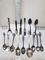 15 various spoons and other