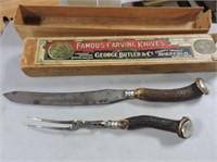 Bone Handled Carving Knives In Original Box