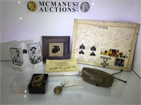 Vintage military medals & items