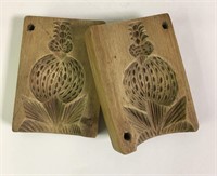 Wooden Two Piece Butter Mold