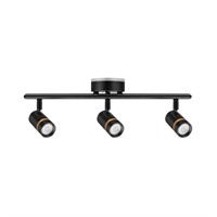 Hampton Bay Boedy 2 Ft. 3-Light Smart Matte Black