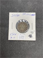 Extra Rare 1889-1896 JAPAN 5 SEN Coin