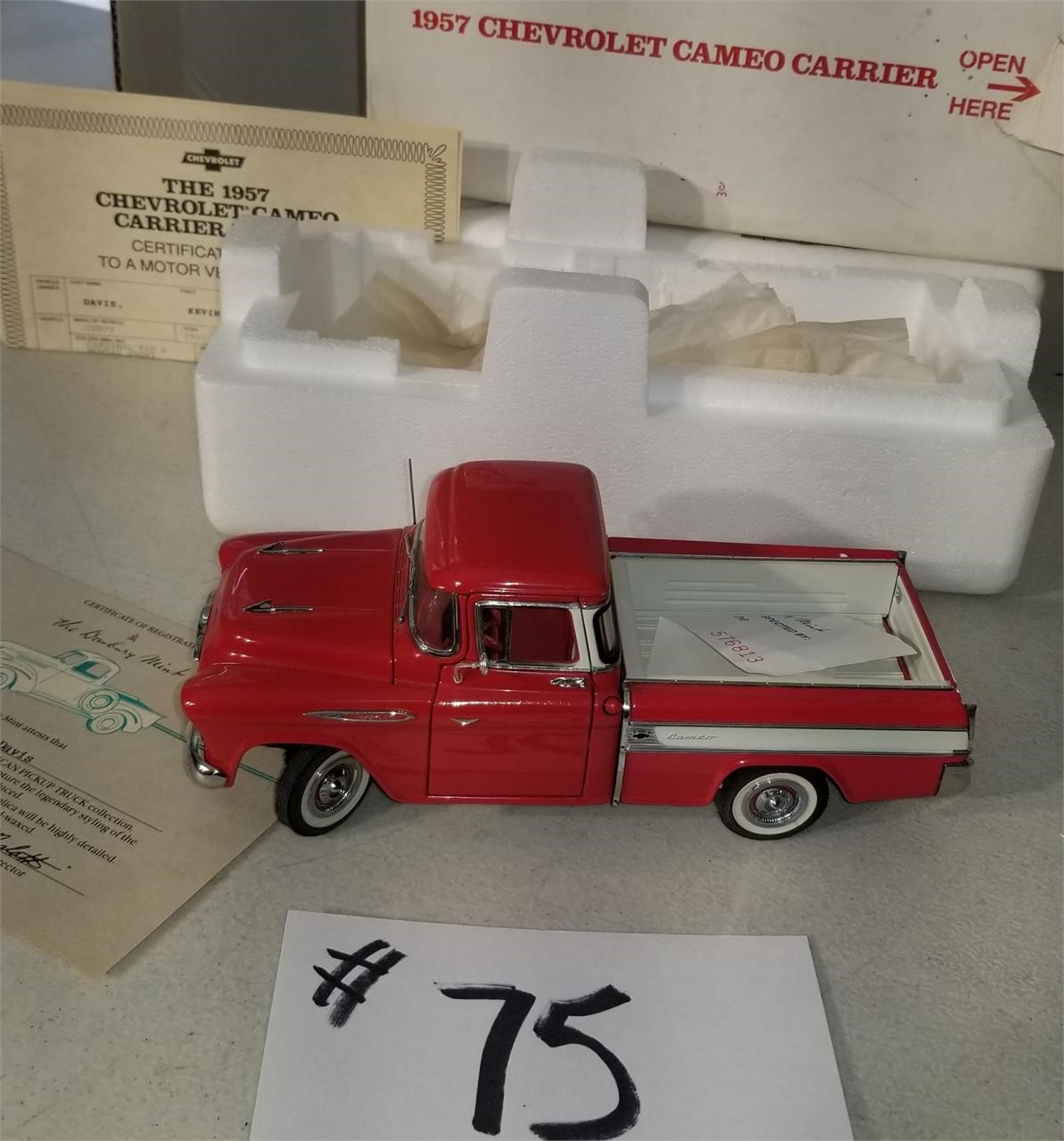 1957 Chevrolet Cameo Carrier Die Cast Pickup