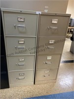 2 - 4 drawer filing cabinet. All drawers work