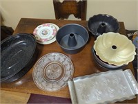 Collection of baking pans and more