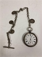 Late 1800’s pocket watch with chain