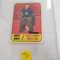 Johnny Bower Toronto Maple Leafs Topps 1967-68