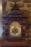 German Walnut Mantle Clock, c.1878