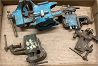 Lot of 4 Small Vises
