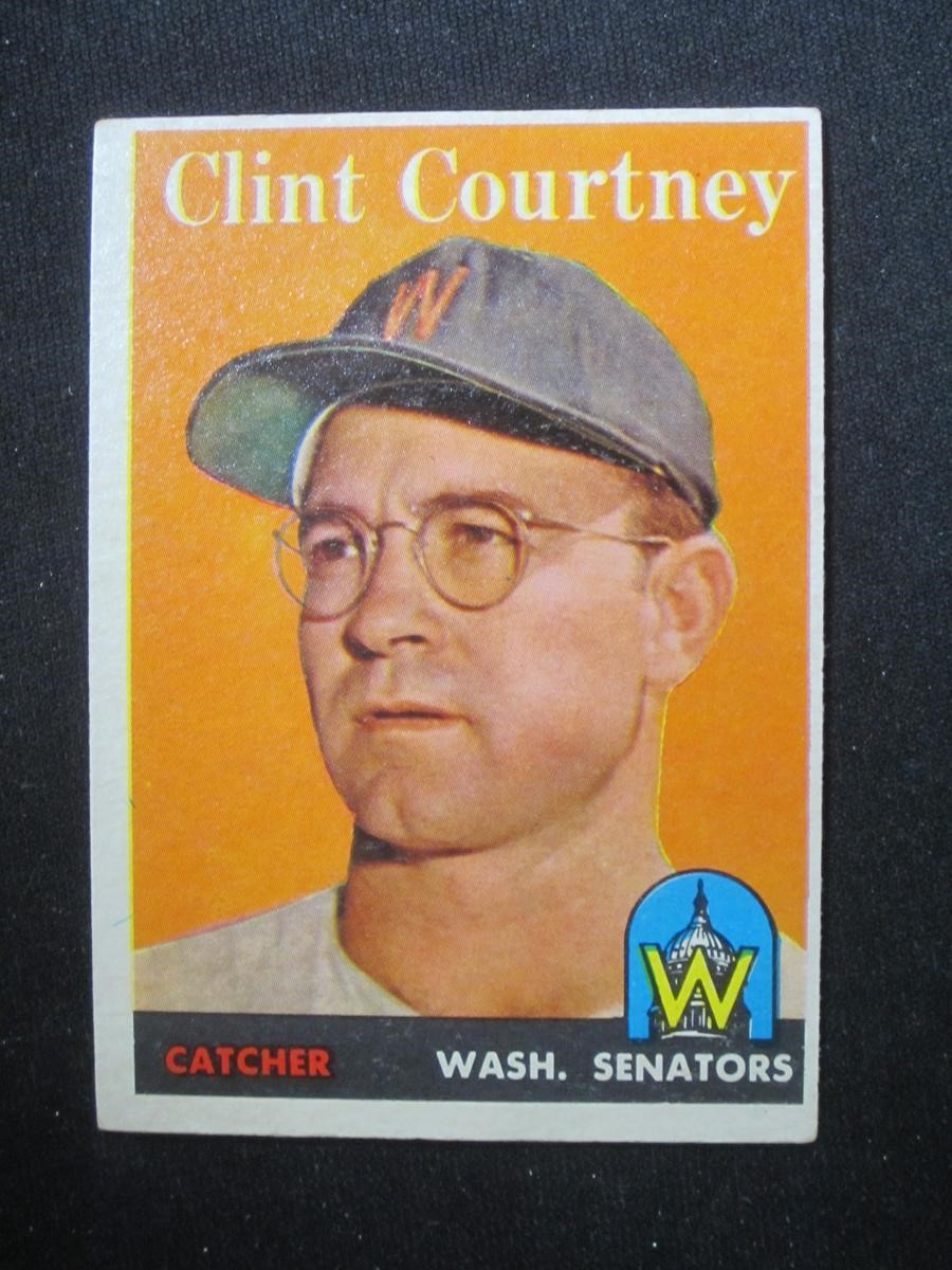 1958 TOPPS #92 CLINT COURTNEY SENATORS