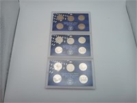 Three US 2003 State Quarter  Proof  Set