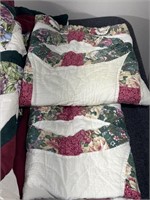 Puff bed quilt and two pillowcases
