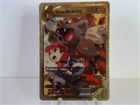Pokemon Card Rare Gold Hisuian Arcanine