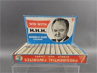 Win With H.H.H. Gum Cigars in Display