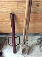 (2) Post Hole Digger & Post Pounder