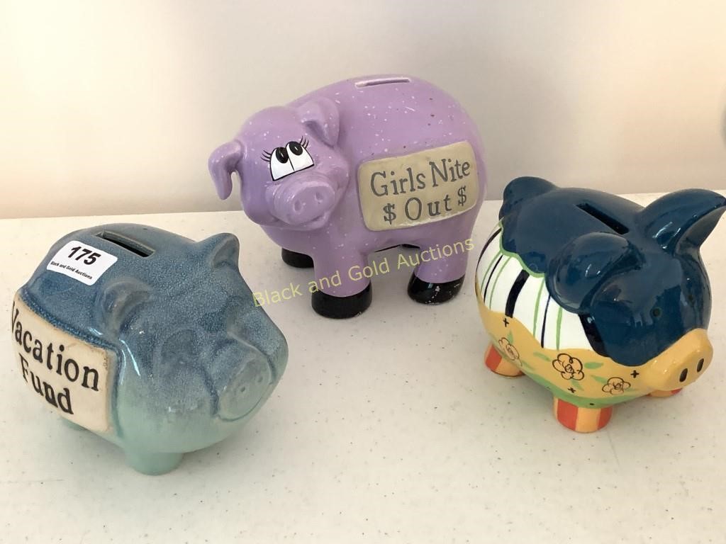 3 Small Piggy Banks