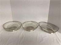 Silver Tone and Silverplate Baskets