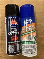 1 can gum cutter cleaner & 1 carb parts cleaner