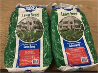 2 bags Blue Seal Classic lawn seed mix 5 pounds ec