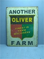 Another Oliver metal sign