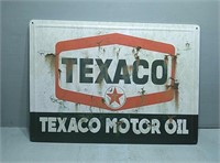 Texaco motor oil sign