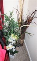 Orchid Arrangements & 2 Floor Plants