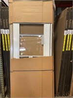 31" x 77" White Revs. SS Storm Door w/ Hardware