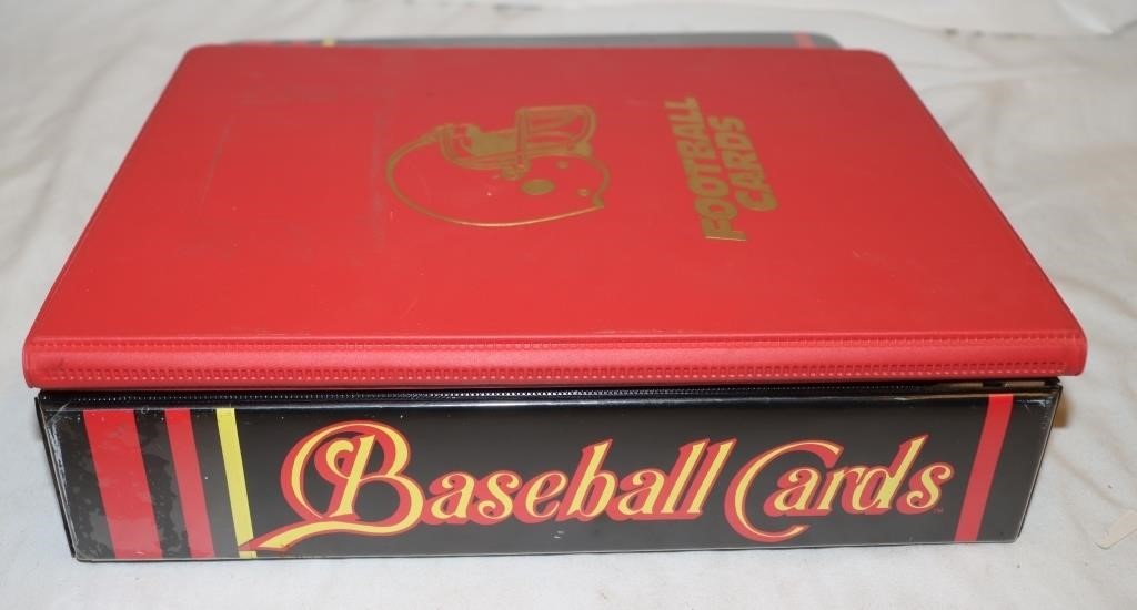 2 Binders of Sports Cards: Baseball & Football: