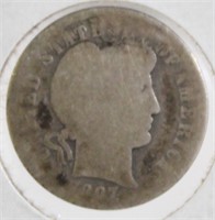 1907-D Barber Dime