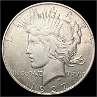 1927-D Silver Peace Dollar NEARLY UNCIRCULATED