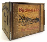 Vintage Anheuser Busch Budweiser Wood Crate