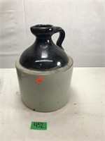Antique Two Tone Stoneware Crock Jug