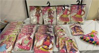 Large lot of circus sweetie costumes and