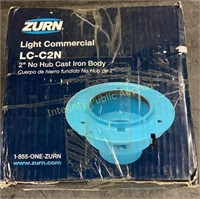 Zurn 2” No Hub Cast Iron Stainless Floor Drain