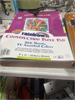 TABLET OF CONSTRUCTION PAPER