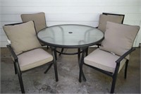 Wrought Iron Patio Table & Chairs