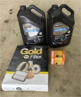 2 Jugs of Oil, Air Filter & Oil Filter