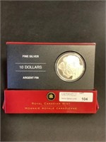 2005 $10 Fine 99.99% silver coin Year of Veteran