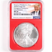 2020-(P) Silver Eagle NGC MS70