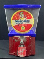 Coin Operated Hercules Bubble Gum Machine